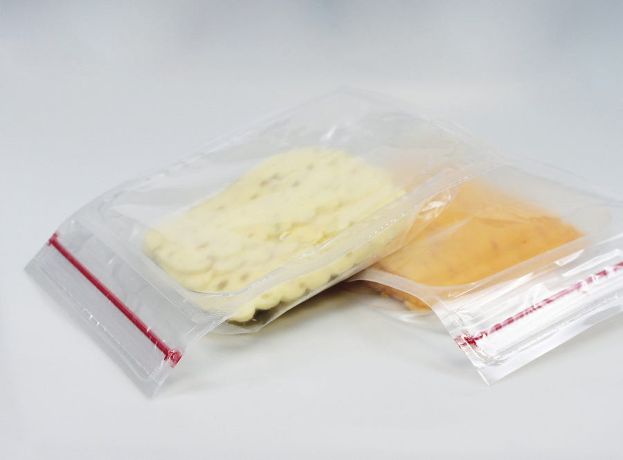 Cheese in MAP packaging with zipper application