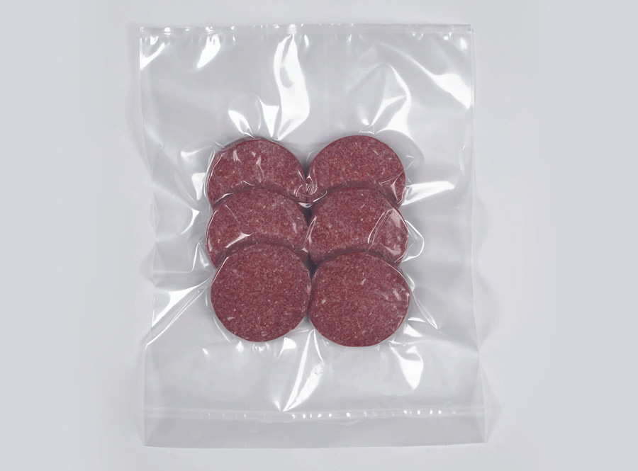 Salami in a vacuum bag