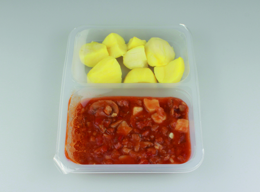 Menu in MAP packaging (tray)