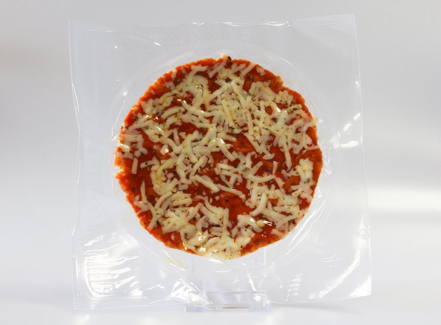 Pizza in Vakuum packaging