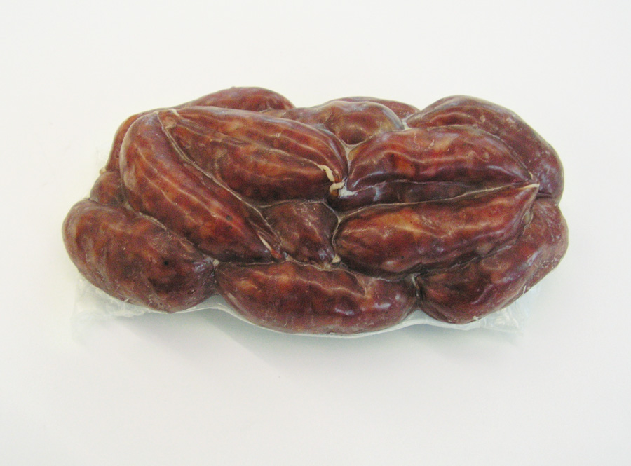 Mini salami in shrink packaging