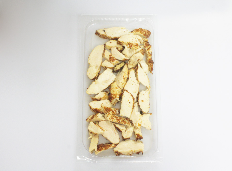 Chicken strips in MAP packaging