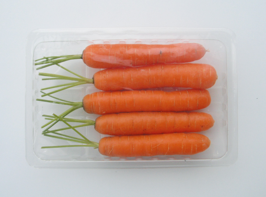 Carrots in MAP packaging