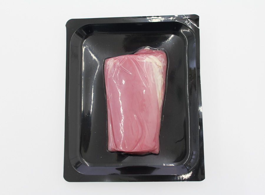 Fillet in skin packaging