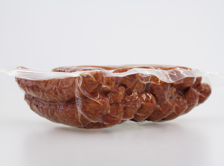 Cabbage sausage in vacuum packaging