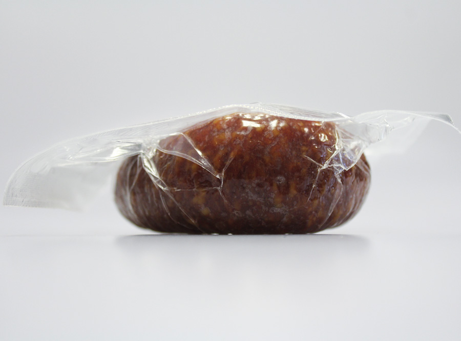 Salami in vacuum packaging